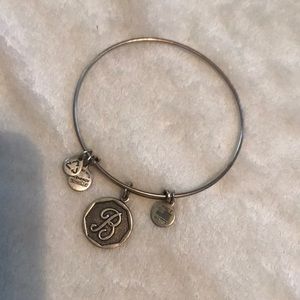 Alex and Ani B Initial bracelet